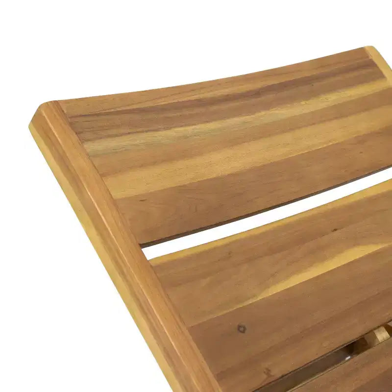 Ensemble de 3 chaises longues d'extérieur Kyoto en bois d'acacia : Réglables, résistantes à l'eau - Christopher Knight Home
