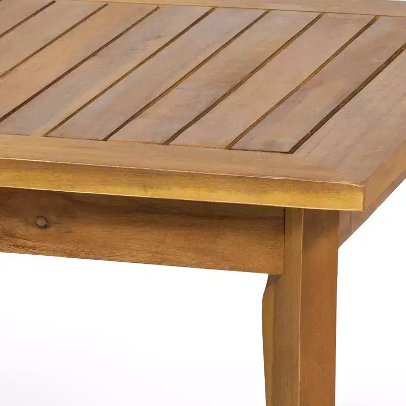 Ensemble de conversation d'extérieur Nicholson 4 places en bois d'acacia - Teck/Beige - Christopher Knight Home : Salon de jardin avec coussins et table basse