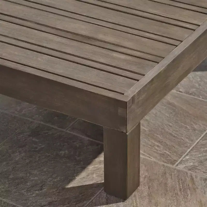 Ensemble de canapé et de fauteuils de club Brava 9 pièces en bois d'acacia – Gris/Gris foncé – Christopher Knight Home