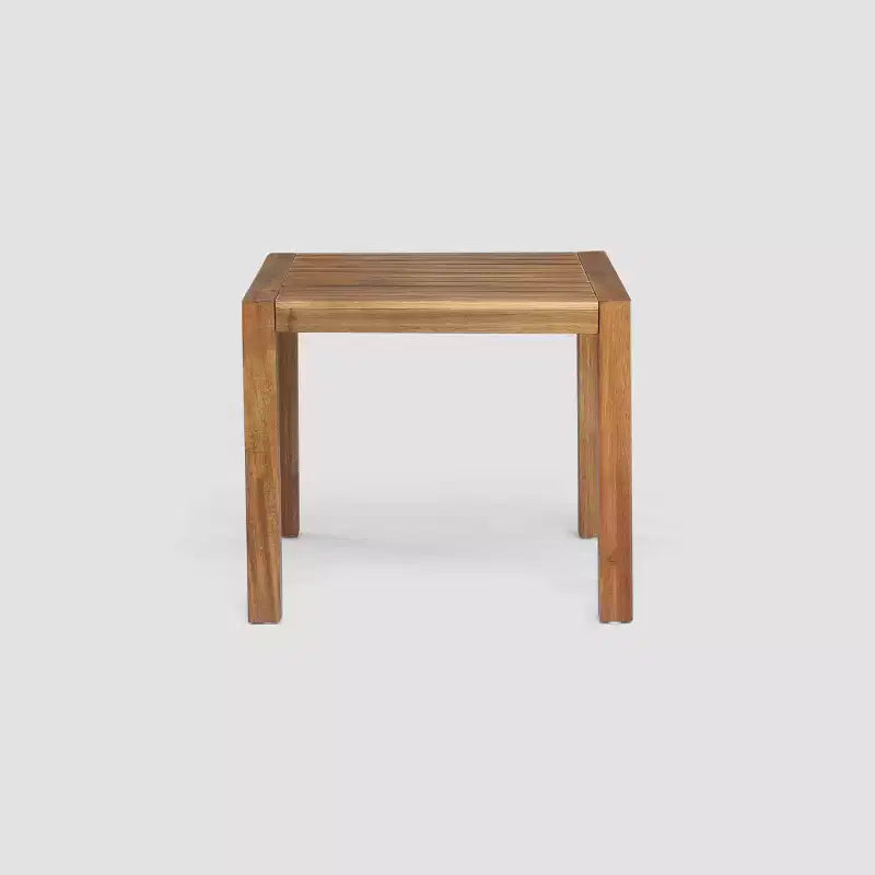 Ensemble de conversation 3 pièces en bois d'acacia Leah : Sièges d'extérieur avec coussins – Christopher Knight Home