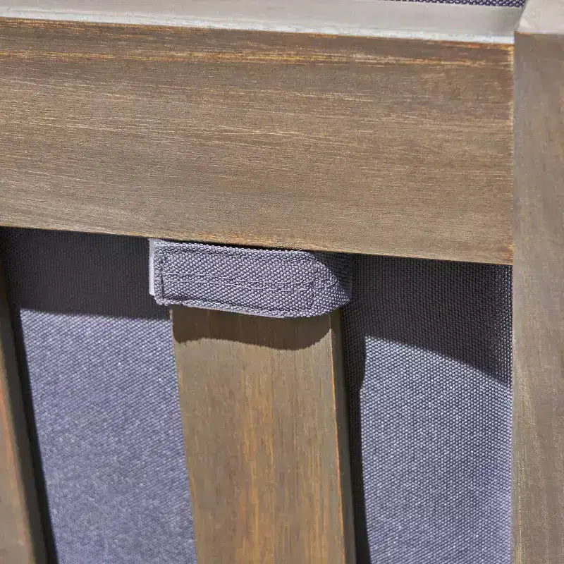 Ensemble de canapé d'angle 7 pièces en acacia Grenada - Gris/Gris foncé - Christopher Knight Home