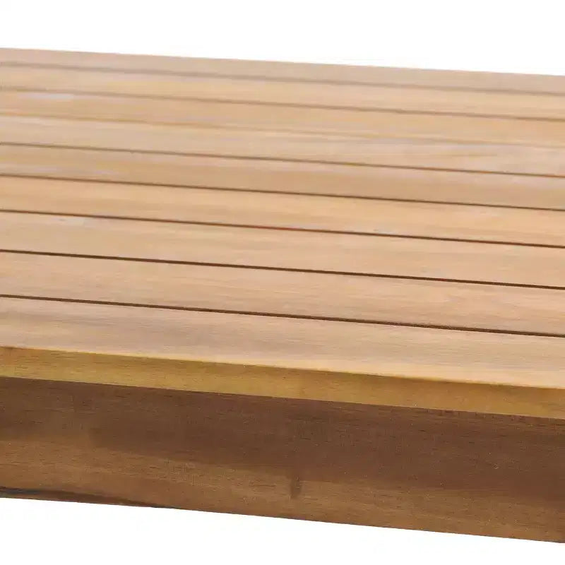 Ensemble de conversation de 5 pièces pour patio en bois d'acacia Magnolia – Teck/Gris foncé – Christopher Knight Home : Ensemble de conversation moderne résistant à l'eau