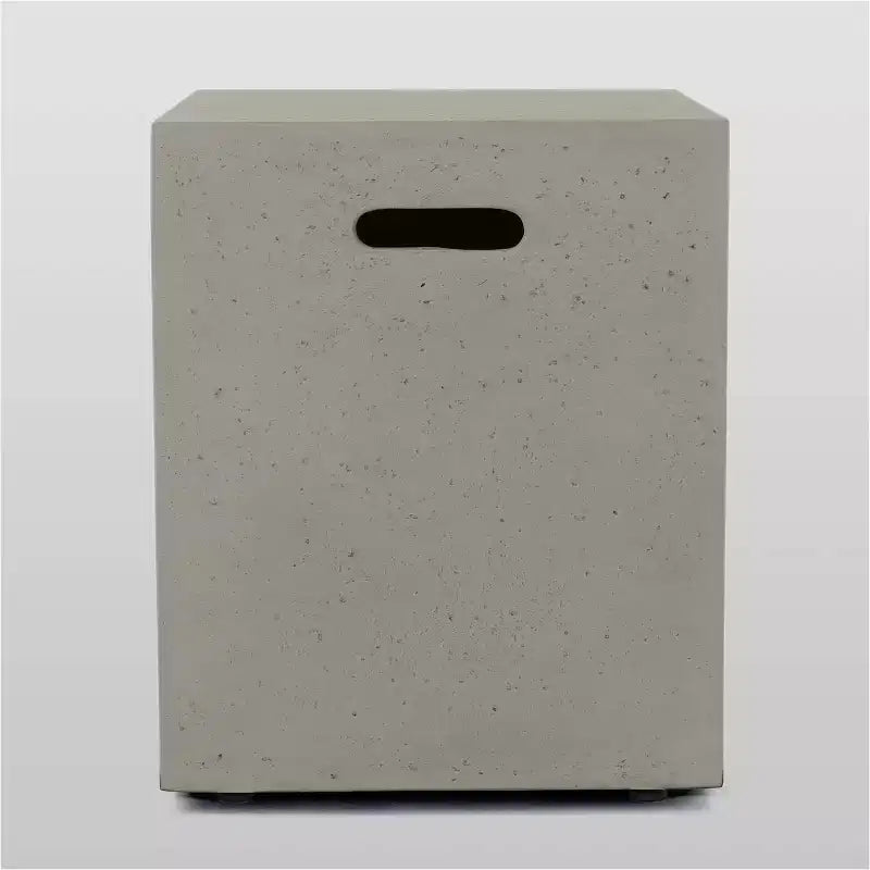 Ensemble de canapé d'angle en acacia Oana 12 pièces avec foyer - Teck/Beige et Gris clair - Christopher Knight Home