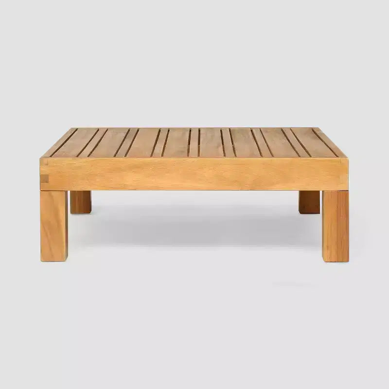 Oana Ensemble canapé et fauteuil club 9 pièces en bois d'acacia teck/beige - Christopher Knight Home : Canapé d'angle modulable d'extérieur, résistant aux intempéries