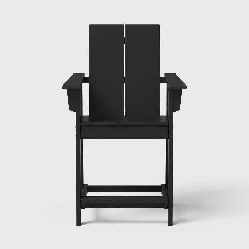 POLYWOOD Moore Ensemble de balcon 3 pièces hauteur comptoir noir
