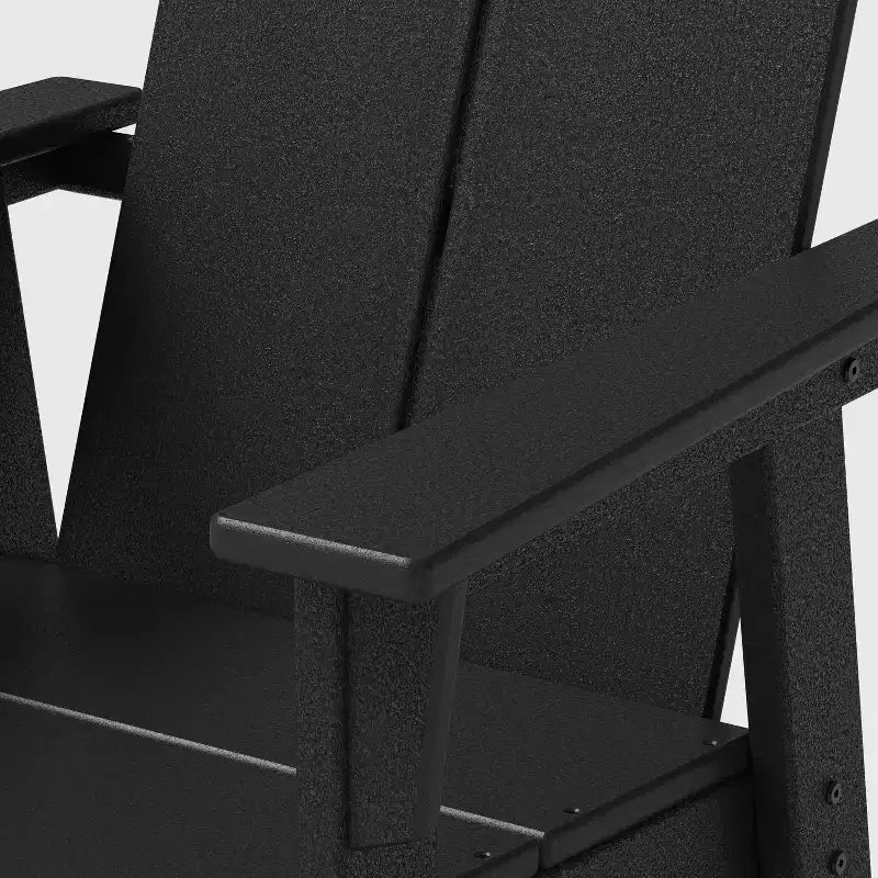 POLYWOOD Moore Ensemble de balcon 3 pièces hauteur comptoir noir