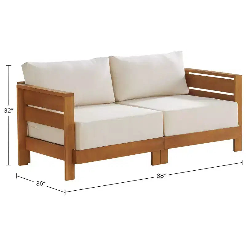 Alaterre Furniture Ensemble de meubles d'extérieur Barton 2 pièces résistant aux intempéries avec canapé et table basse