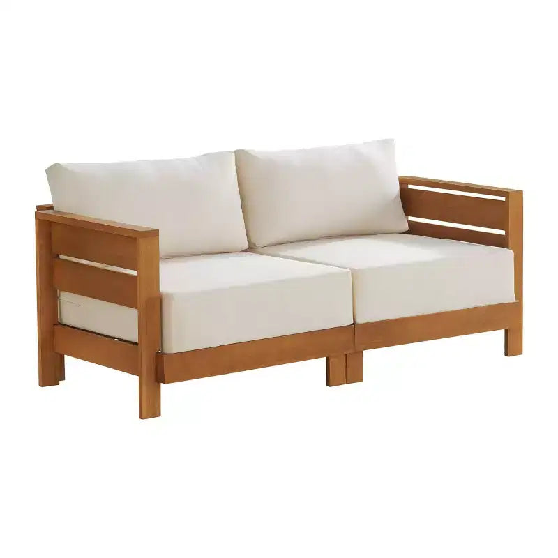 Alaterre Furniture Ensemble de meubles d'extérieur Barton 2 pièces résistant aux intempéries avec canapé et table basse