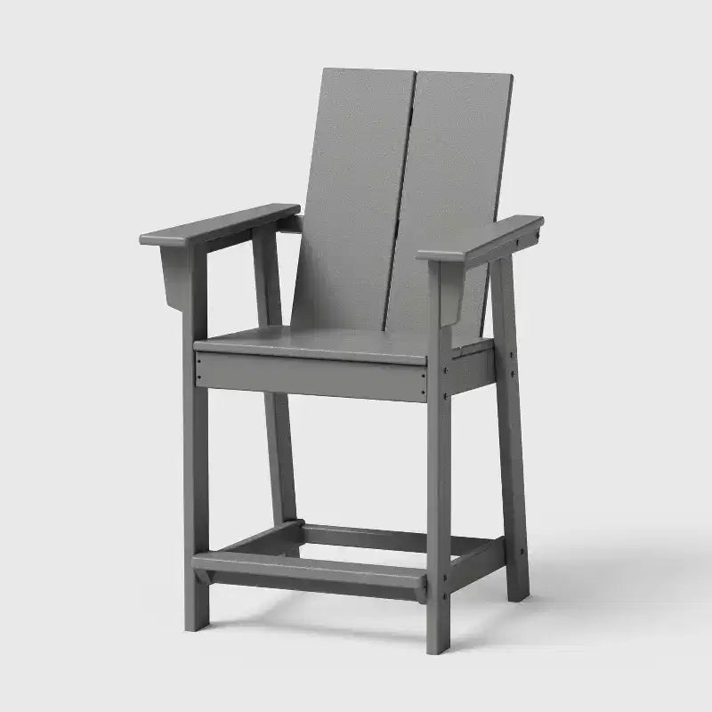 POLYWOOD Moore Ensemble de comptoir de balcon 3 pièces Gris ardoise