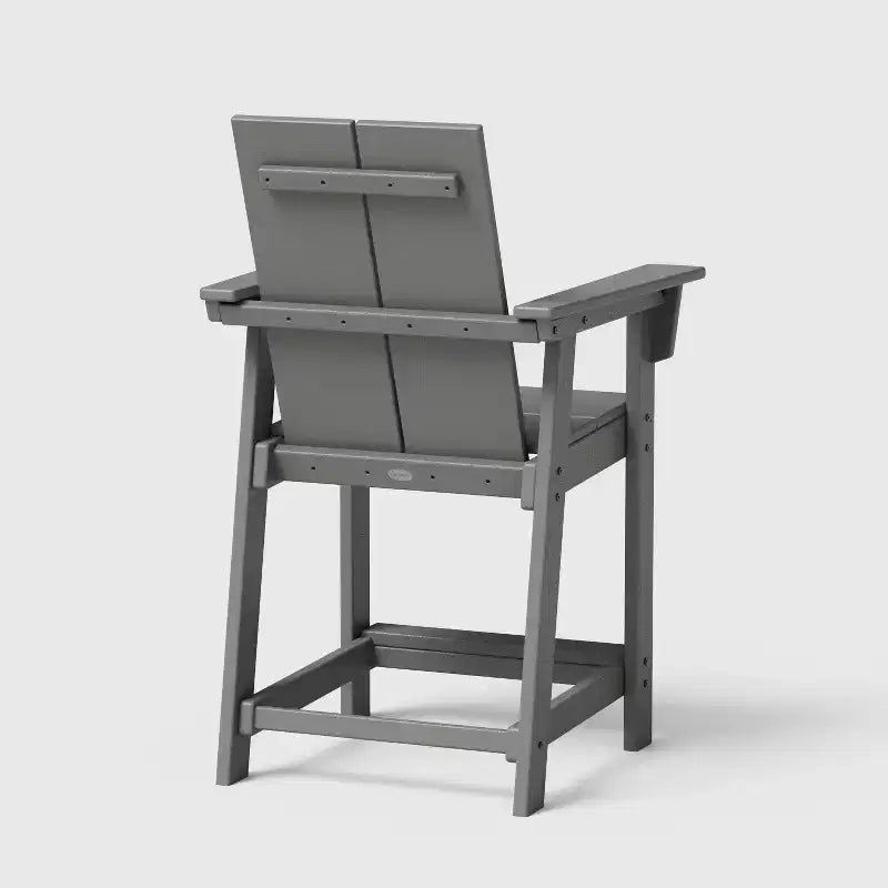 POLYWOOD Moore Ensemble de comptoir de balcon 3 pièces Gris ardoise