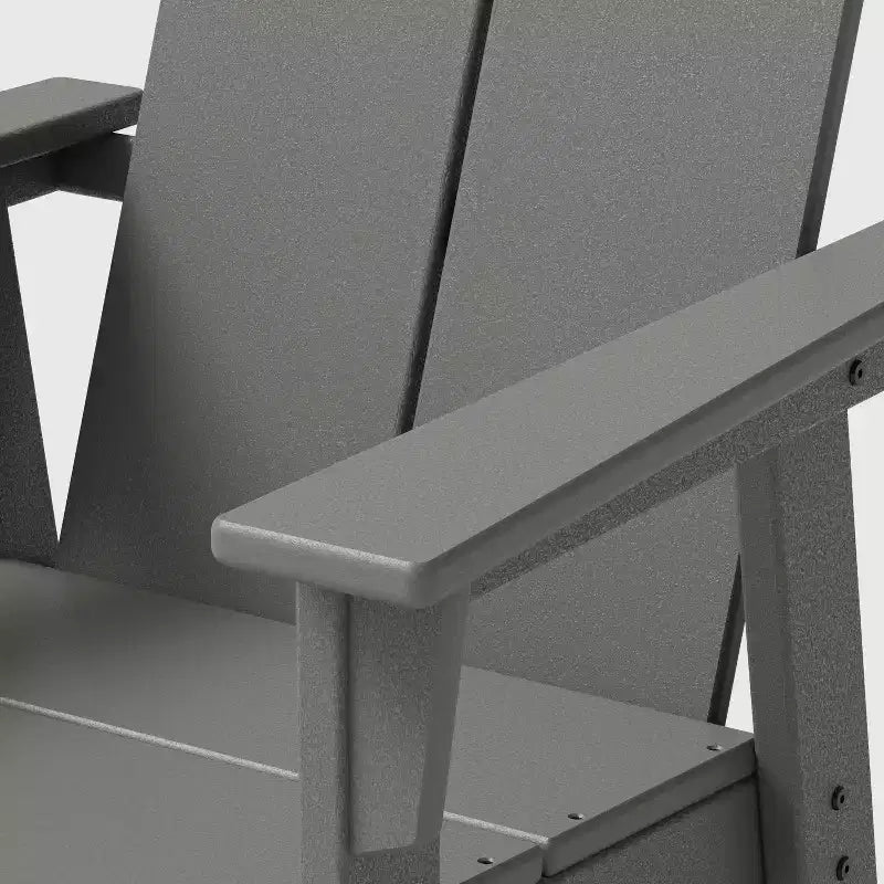 POLYWOOD Moore Ensemble de comptoir de balcon 3 pièces Gris ardoise