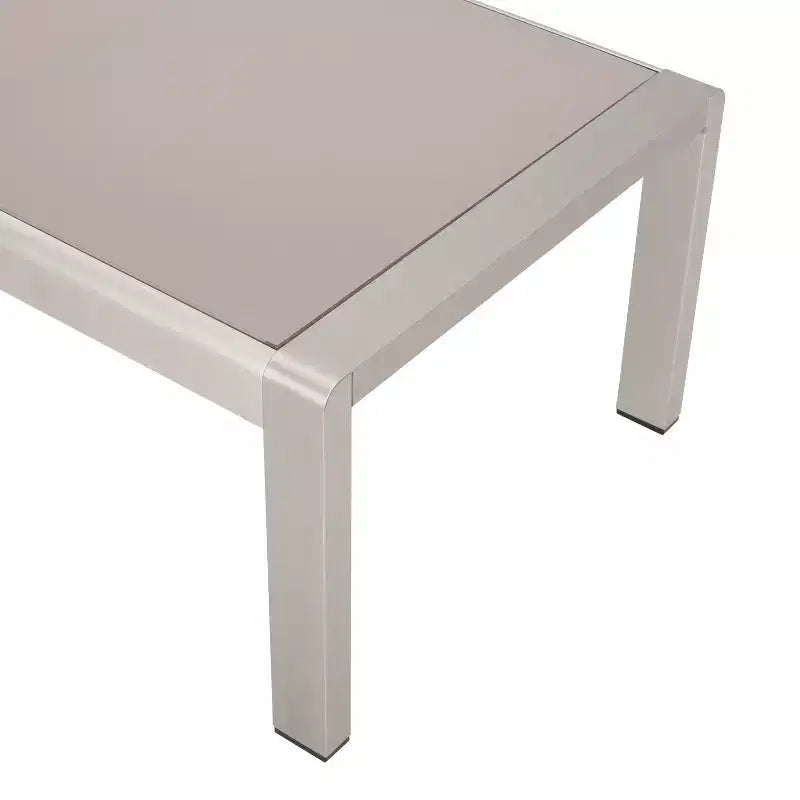 Christopher Knight Home Eleanor Ensemble de conversation extérieur 8 places en aluminium avec coussins, Kaki/Argent