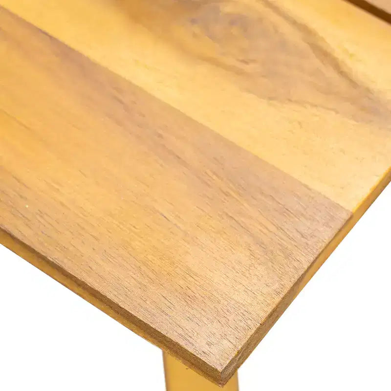 Christopher Knight Home Fawn, ensemble causeuse et table d'extérieur modernes en bois d'acacia, beige/teck