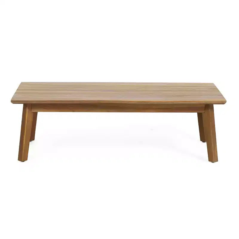 Christopher Knight Home Burchett Ensemble de conversation 2 pièces en bois d'acacia et osier pour terrasse avec coussins