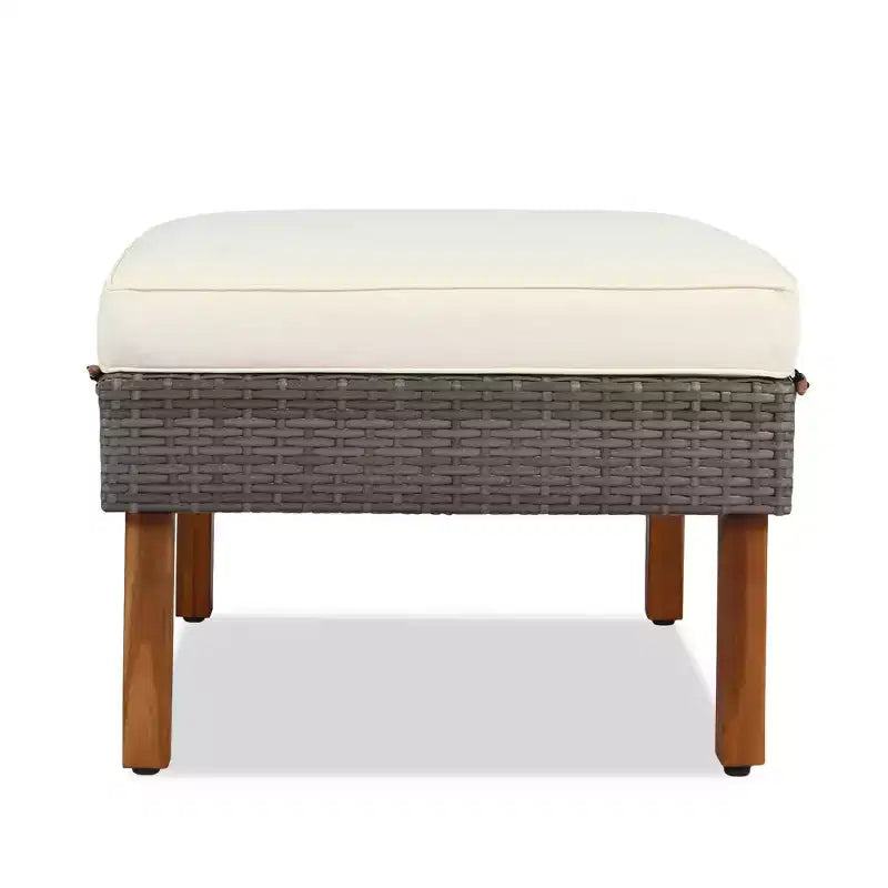 Salon de jardin 9 pièces en rotin, ensemble de canapés de patio avec table basse et coussins lavables - ModernLuxe