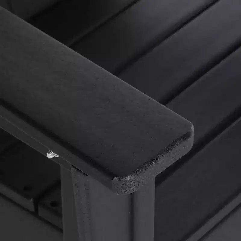 WestinTrends Malibu Ensemble de salle à manger d'extérieur carré 5 pièces en PEHD pour enfants avec table et chaises