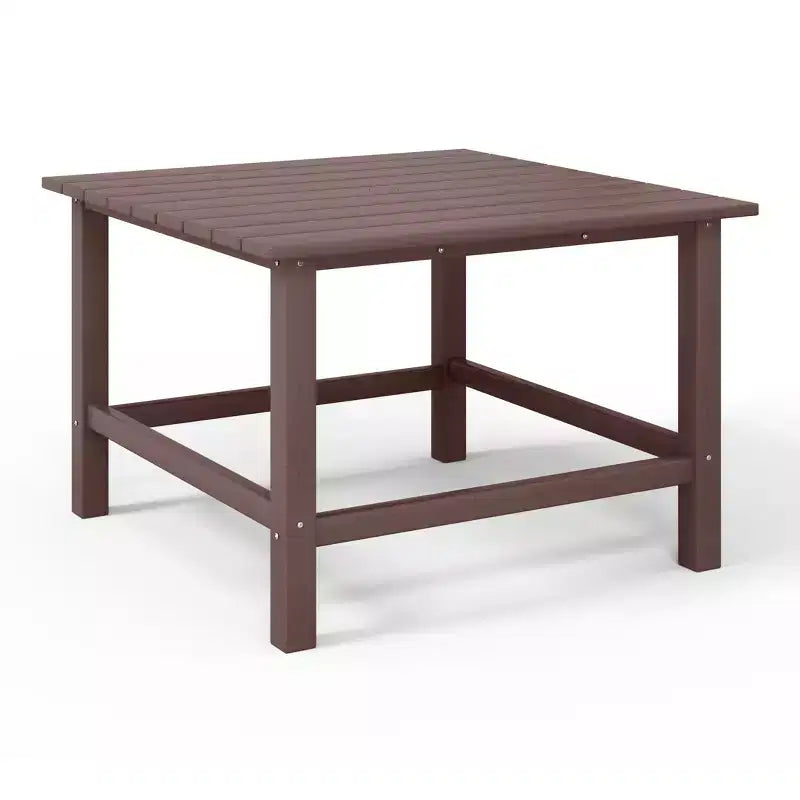 WestinTrends Malibu Ensemble de salle à manger d'extérieur carré 5 pièces en PEHD pour enfants avec table et chaises