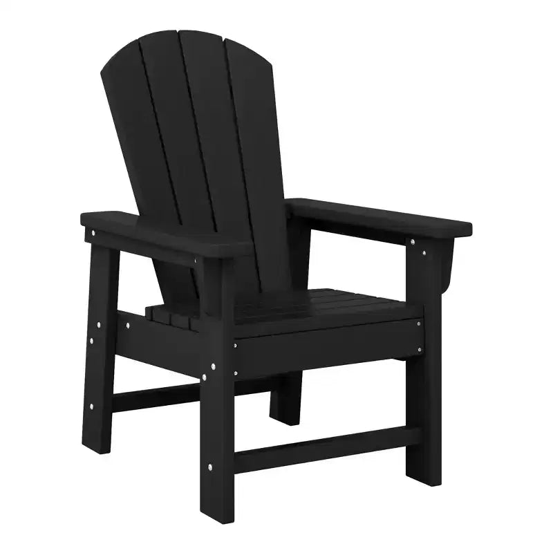 Ensemble table et chaises de salle à manger rondes 5 pièces pour enfant WestinTrends Malibu en PEHD pour l'extérieur