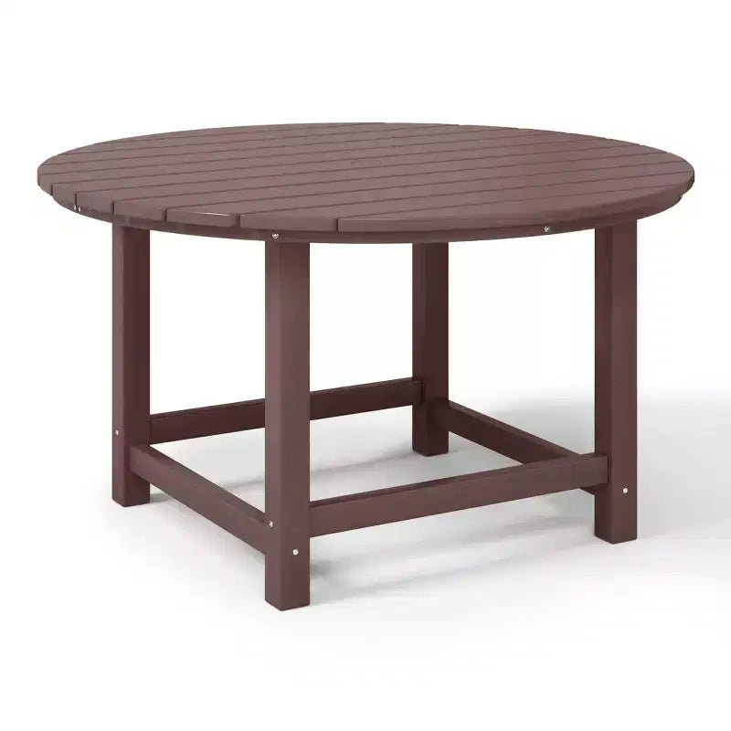 Ensemble table et chaises de salle à manger rondes 5 pièces pour enfant WestinTrends Malibu en PEHD pour l'extérieur