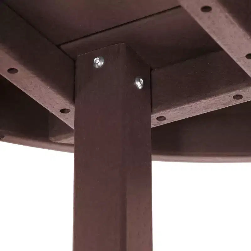 Ensemble table et chaises de salle à manger rondes 5 pièces pour enfant WestinTrends Malibu en PEHD pour l'extérieur