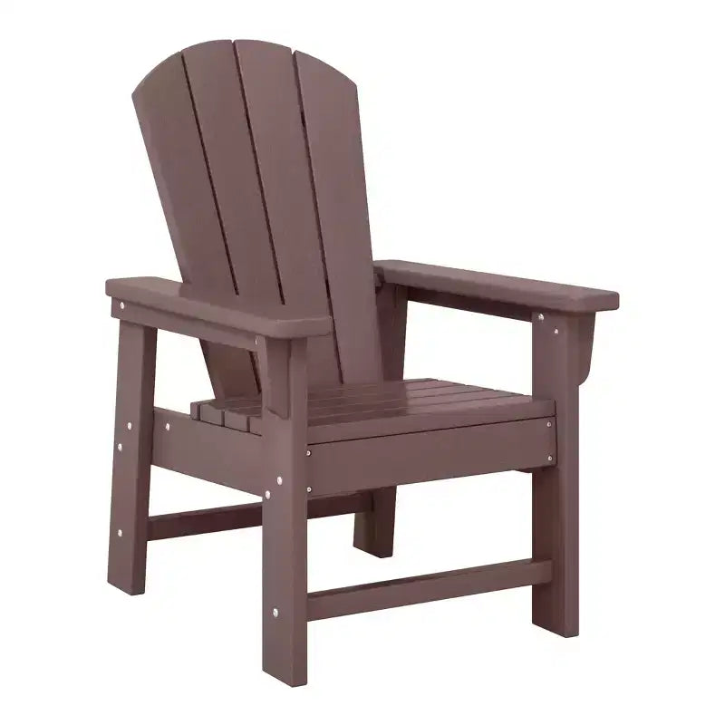 Ensemble table et chaises de salle à manger rondes 5 pièces pour enfant WestinTrends Malibu en PEHD pour l'extérieur