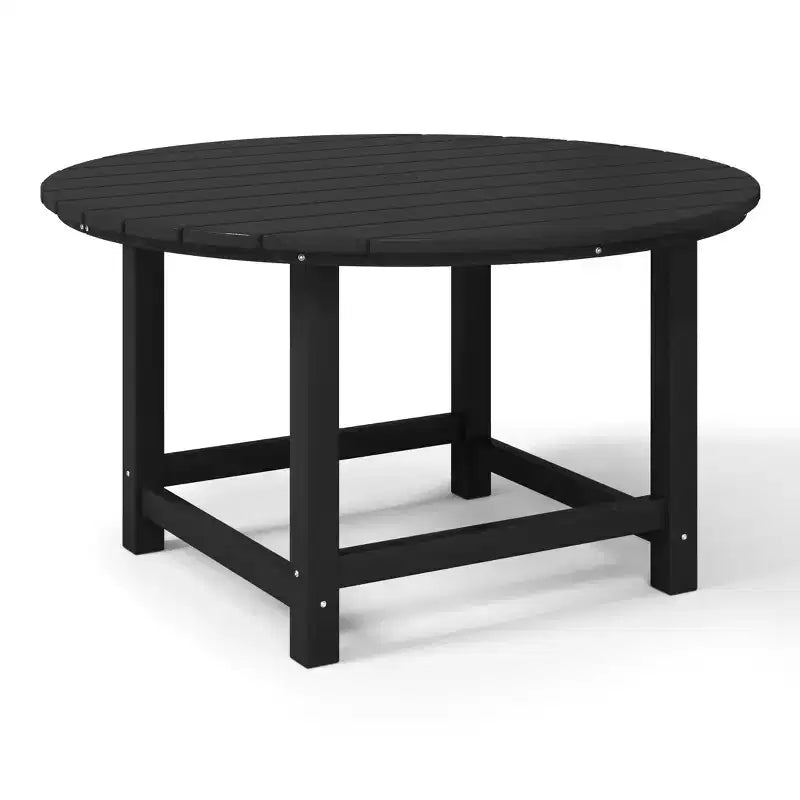 Ensemble table et chaises de salle à manger rondes 5 pièces pour enfant WestinTrends Malibu en PEHD pour l'extérieur
