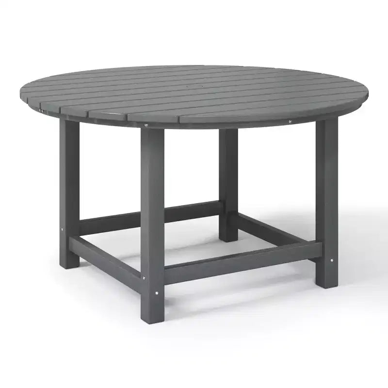 Ensemble table et chaises de salle à manger rondes 5 pièces pour enfant WestinTrends Malibu en PEHD pour l'extérieur