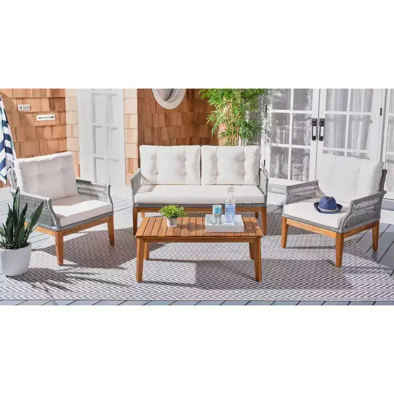 Ensemble de mobilier de salon 4 pièces Winslo - Intérieur/Extérieur - PAT7075 - Safavieh