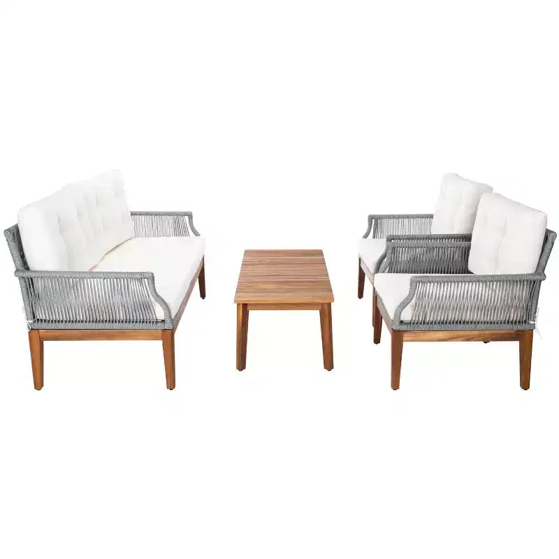 Ensemble de mobilier de salon 4 pièces Winslo - Intérieur/Extérieur - PAT7075 - Safavieh