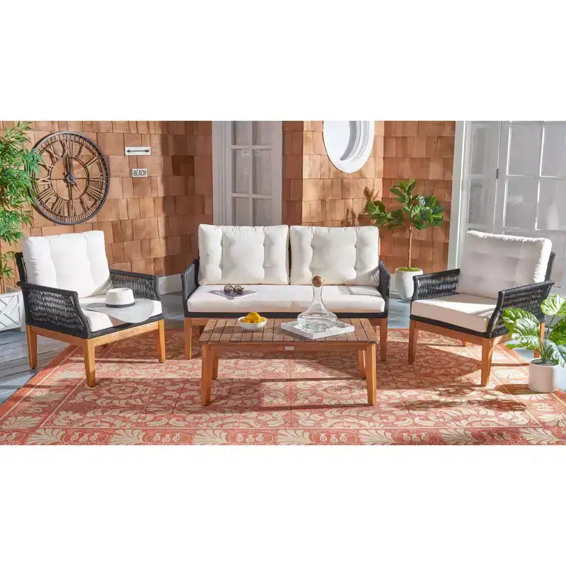 Ensemble de mobilier de salon 4 pièces Winslo - Intérieur/Extérieur - PAT7075 - Safavieh