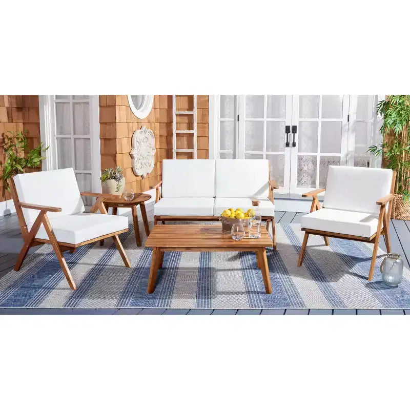 Ensemble de mobilier de jardin Dryad 5 pièces - Intérieur/Extérieur - PAT7306 - Safavieh