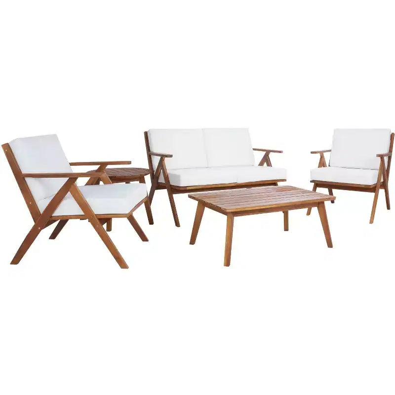Ensemble de mobilier de jardin Dryad 5 pièces - Intérieur/Extérieur - PAT7306 - Safavieh