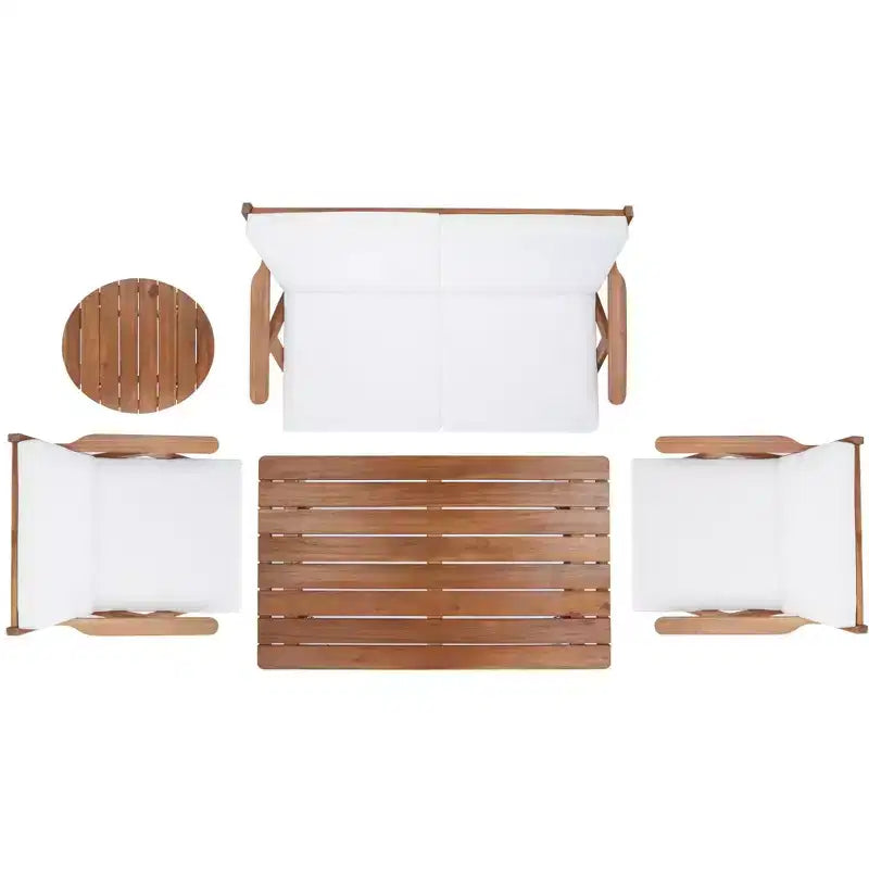 Ensemble de mobilier de jardin Dryad 5 pièces - Intérieur/Extérieur - PAT7306 - Safavieh