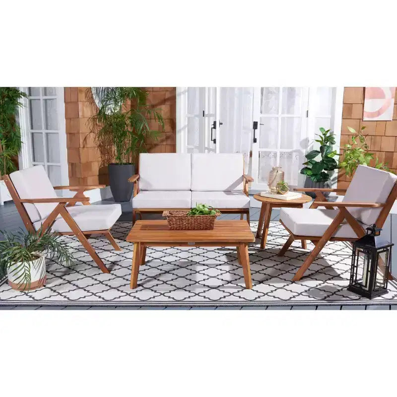 Ensemble de mobilier de jardin Dryad 5 pièces - Intérieur/Extérieur - PAT7306 - Safavieh