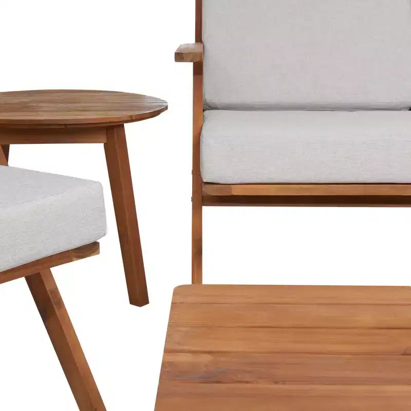 Ensemble de mobilier de jardin Dryad 5 pièces - Intérieur/Extérieur - PAT7306 - Safavieh