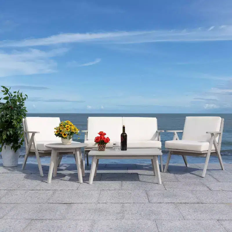 Ensemble de mobilier de jardin Dryad 5 pièces - Intérieur/Extérieur - PAT7306 - Safavieh