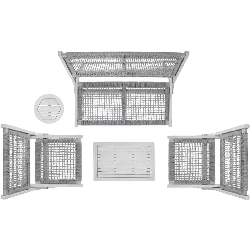 Ensemble de 5 meubles de salon Kobina - Intérieur/Extérieur - PAT7314 - Safavieh