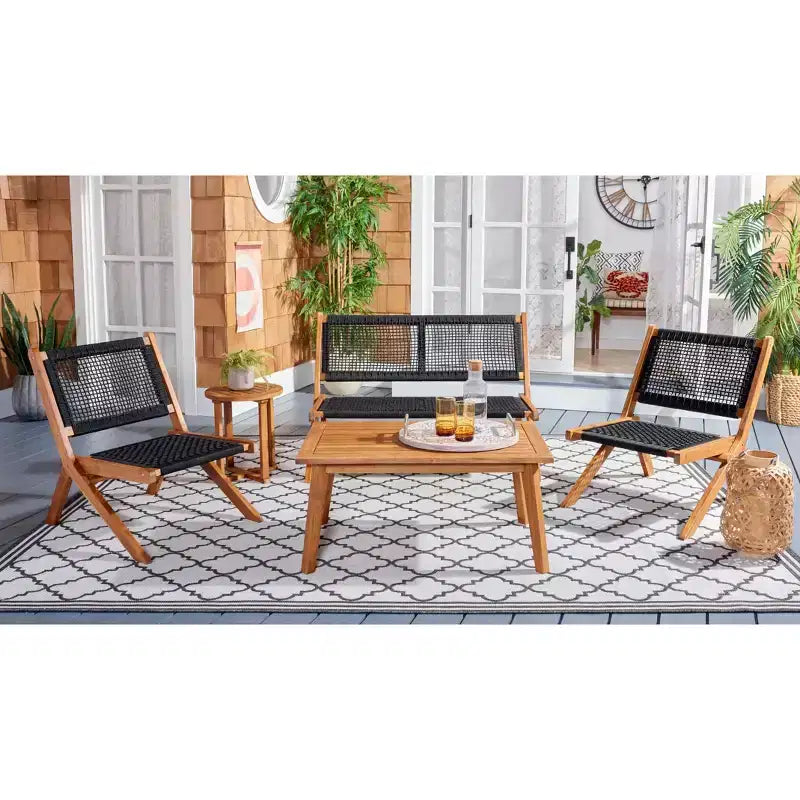 Ensemble de 5 meubles de salon Kobina - Intérieur/Extérieur - PAT7314 - Safavieh