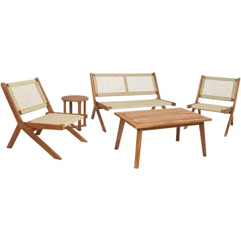 Ensemble de 5 meubles de salon Kobina - Intérieur/Extérieur - PAT7314 - Safavieh