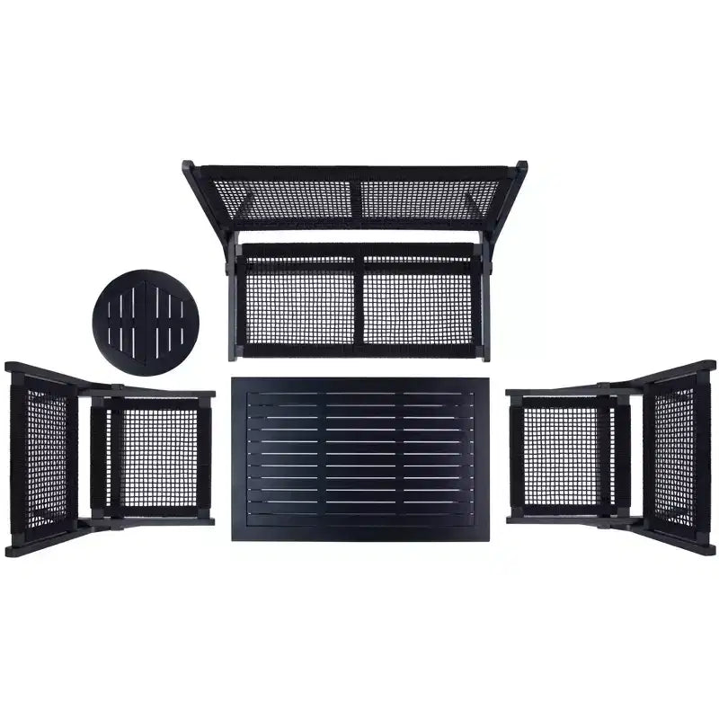 Ensemble de 5 meubles de salon Kobina - Intérieur/Extérieur - PAT7314 - Safavieh