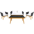 Malsor 4 Piece Living Set - Indoor/Outdoor - PAT7529 - Safavieh