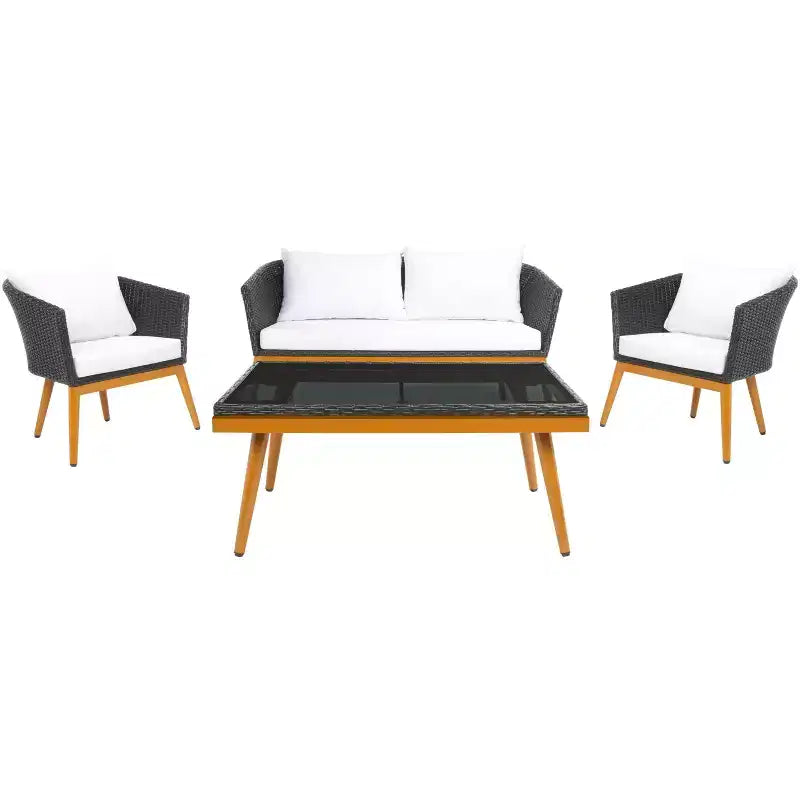Malsor 4 Piece Living Set - Indoor/Outdoor - PAT7529 - Safavieh
