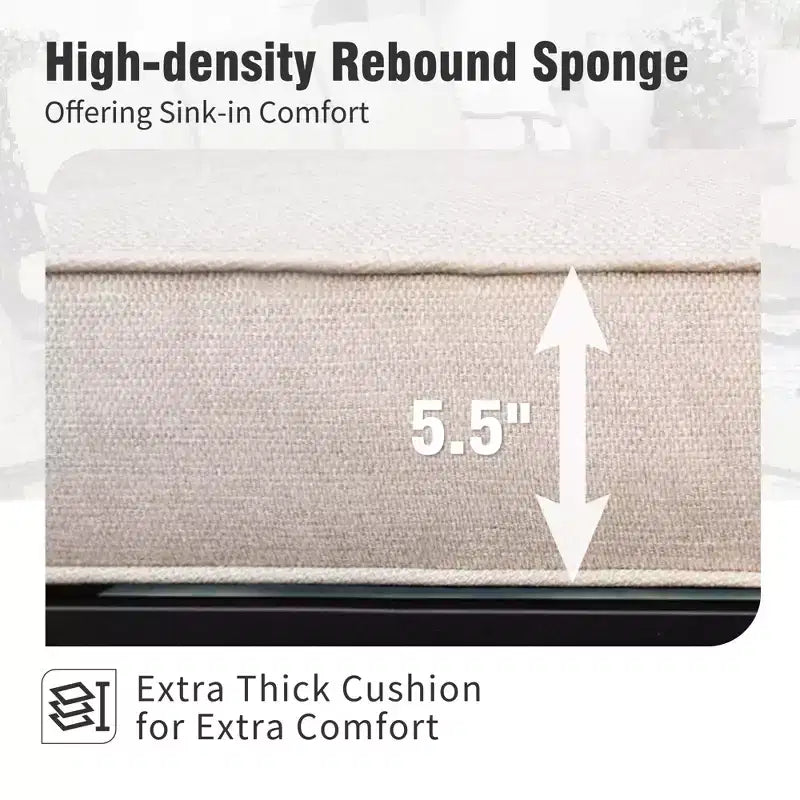 Captiva Designs – Ensemble de conversation de patio 4 pièces en corde tressée pour extérieur avec fauteuils, pour piscine, jardin et cour arrière
