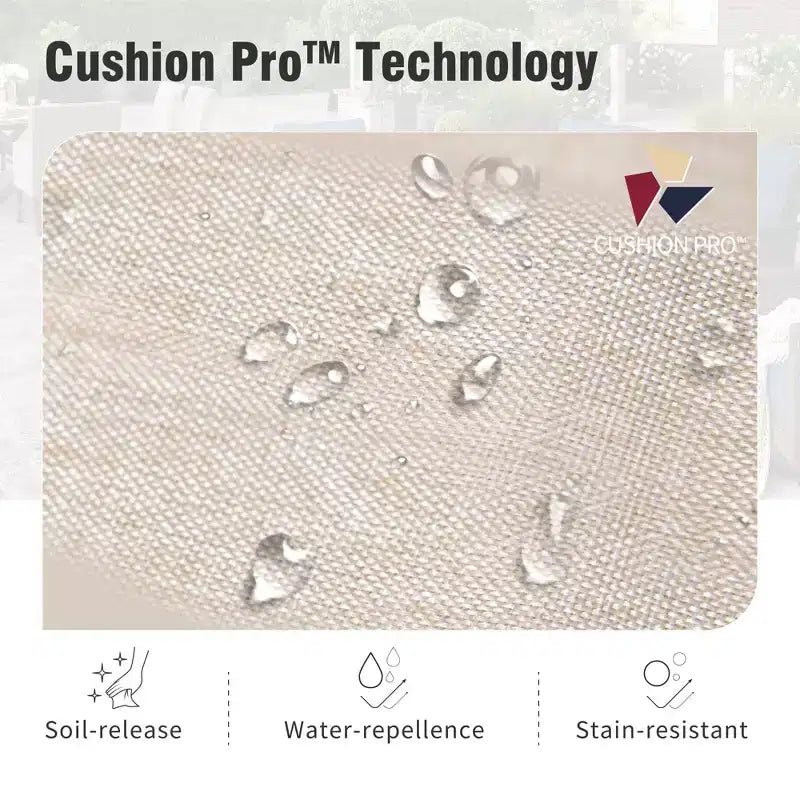 Captiva Designs – Ensemble de conversation de patio 4 pièces en corde tressée pour extérieur avec fauteuils, pour piscine, jardin et cour arrière