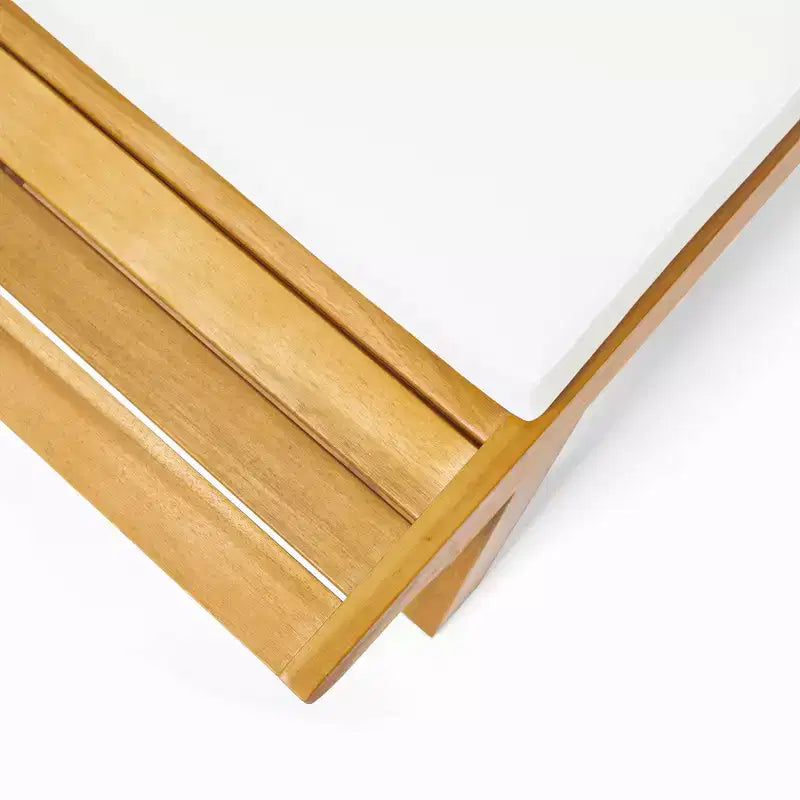 Christopher Knight Home Sedona Ensemble de conversation d'extérieur 4 places en bois d'acacia avec coussins