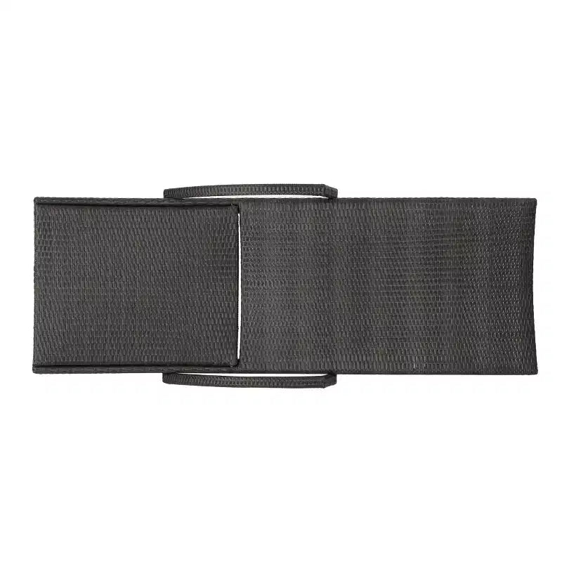 GDFStudio Soleil Ensemble conversationnel de 3 pièces pour chaise longue inclinable en osier d'extérieur avec bras réglables