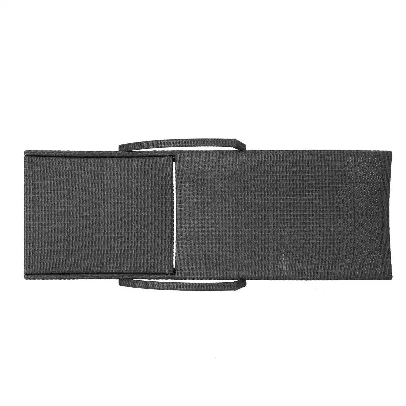 GDFStudio Soleil Ensemble conversationnel de 3 pièces pour chaise longue inclinable en osier d'extérieur avec bras réglables