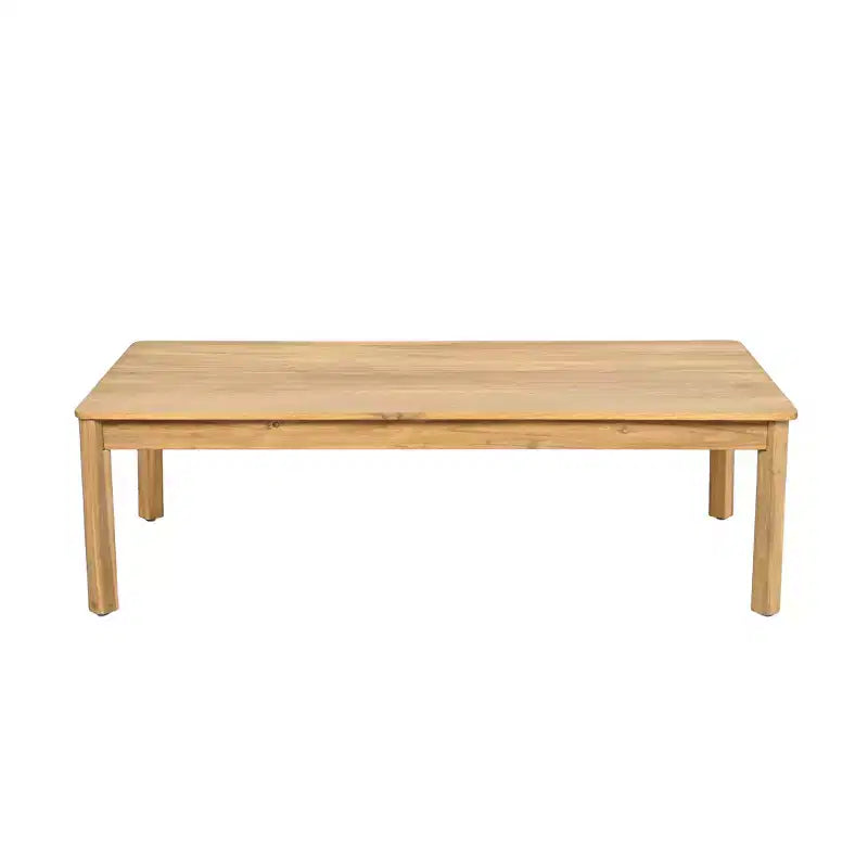 Christopher Knight Home Gilda Ensemble de conversation 2 places avec fauteuil et table basse en bois d'acacia et corde tressée