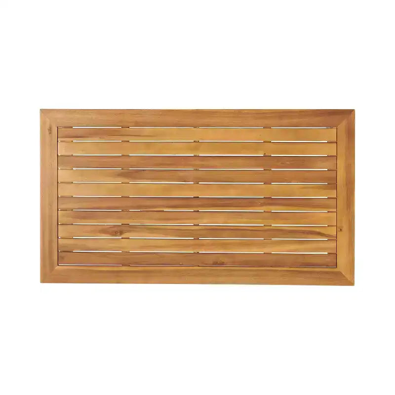 Christopher Knight Home Hazel Ensemble Causeuse et Table Basse d'Extérieur en Bois d'Acacia avec Coussins