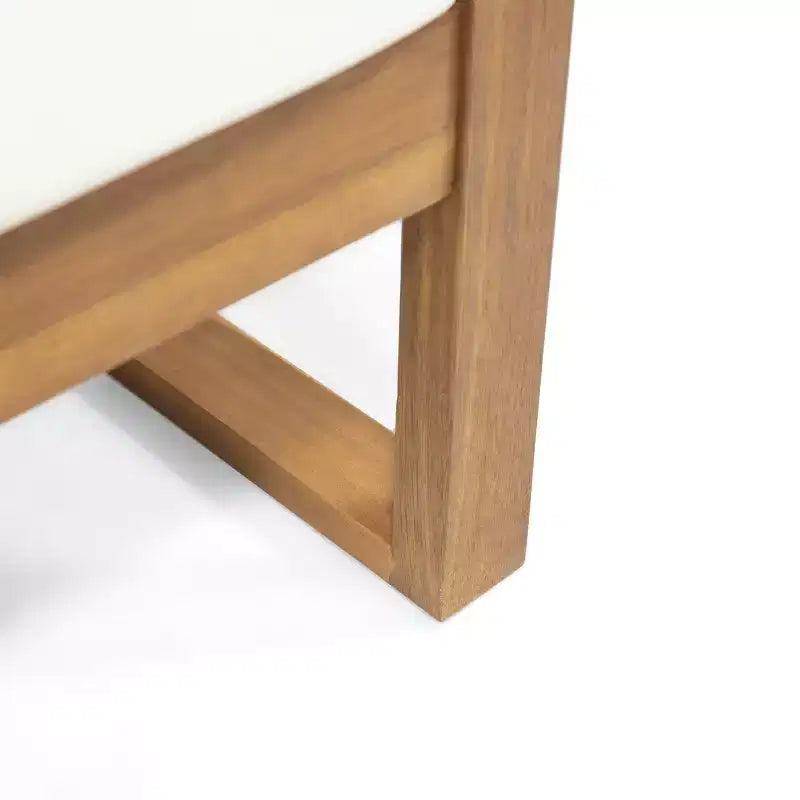 Christopher Knight Home Hazel Ensemble Causeuse et Table Basse d'Extérieur en Bois d'Acacia avec Coussins